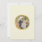 ロマンチックと題結婚された招待状 招待状 (裏面)