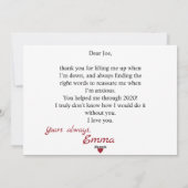 ロマンチックなおもしろいデートすること シーズンカード (裏面)