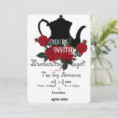 ロマンチックなお茶パーティー 招待状 (スタンド正面)