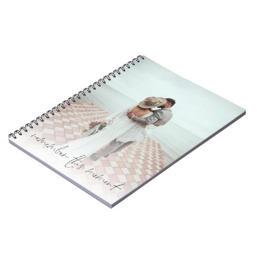 ロマンチックなことわざ2写真この瞬間を覚えている ノートブック (左側)