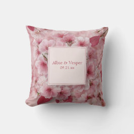 ロマンチックなさくらんぼ結婚ブロッサム クッション