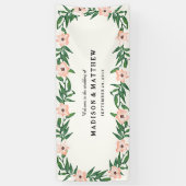 ロマンチックなつる植物 横断幕 (縦)