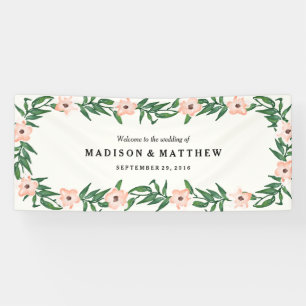 ロマンチックなつる植物 横断幕