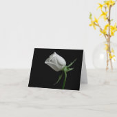 ロマンチックなばら色のメッセージカード カード (黄色い花)