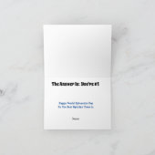 ロマンチックなアイドクターグリーティングカード カード (内部)