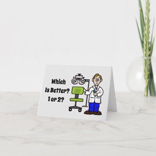 ロマンチックなアイドクターグリーティングカード カード (正面)