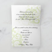 ロマンチックなアイルランド結婚式招待状 招待状 (内部)