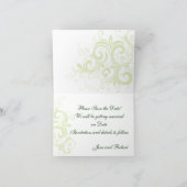 ロマンチックなアイルランド語は日付カードを救います 案内状 (内部)