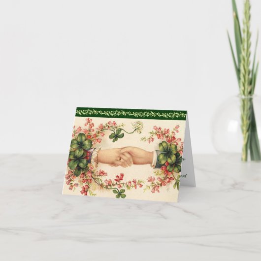 ロマンチックなアイルランド語は日付カードを救います 案内状 (正面)