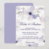 ロマンチックなアネモネス 招待状 (正面/裏面)