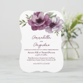 ロマンチックなアネモネ 招待状 (スタンド正面)