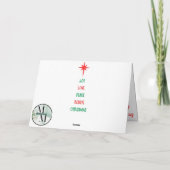 ロマンチックなアフリカ系アメリカ人クリスマスカード カード (裏面)