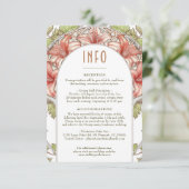 ロマンチックなアマリリス情報 ヴィンテージ・ヌーボー・ウェディング 招待状 (スタンド正面)