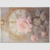 ロマンチックなアンティークピンクと金ゴールドデザインシリーズ18 薄葉紙 (正面)