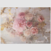 ロマンチックなアンティークピンクと金ゴールドデザインシリーズ5 薄葉紙 (正面)