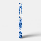 ロマンチックなアンティークヴィンテージバラ – ブルーオンホワイト Case-Mate iPhoneケース (裏面 / 左)