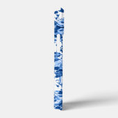 ロマンチックなアンティークヴィンテージバラ – ブルーオンホワイト Case-Mate iPhoneケース (裏面 / 右)