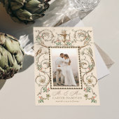 ロマンチックなアンティーク装飾ホリデーマインド シーズンカード