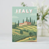 ロマンチックなイタリアの風景 サンキューカード (スタンド正面)