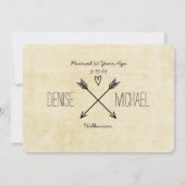 ロマンチックなイルミネーションとラスティックツリー 50周年記念 招待状 (裏面)