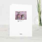 ロマンチックなイースターエグメンカップル卵とヘアセリー シーズンカード (裏面)