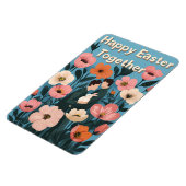 ロマンチックなイースターカード – LGBTQ+春イラストレーション マグネット (左側)