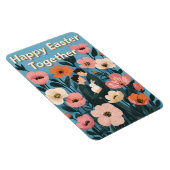 ロマンチックなイースターカード – LGBTQ+春イラストレーション マグネット (右側)