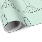 ロマンチックなウェディングドレス シームレスなウェディングギフト ラッピングペーパー (ロールコーナー)