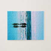 ロマンチックなウォーキングビーチ- 8x10 - 110 pc ジグソーパズル (横)