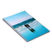 ロマンチックなウォークオンザビーチノート ノートブック (右側)
