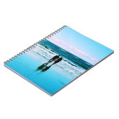 ロマンチックなウォークオンザビーチノート ノートブック (左側)