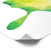 ロマンチックなウォーター信じカラーバターライフル ポスター (角)