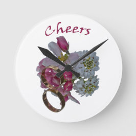 ロマンチックなウォールクロック ラウンド壁時計