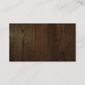 ロマンチックなウッドランドのコールカード コーリングカード (裏面)