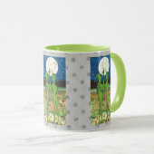 ロマンチックなエイリアンUFOロズウェル・デザイナーマユーモアのあるグ マグカップ (正面右)