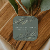 ロマンチックなエバーグリーンありがとう スクエアシール