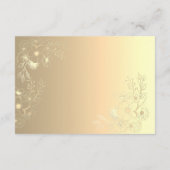 ロマンチックなエメラルドグリーン結婚ズ詳細カード エンクロージャーカード (裏面)