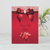 ロマンチックなエレガンスの誕生日パーティー日付を保存 セーブザデート (スタンド正面)