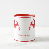 ロマンチックなエンジェルバレンタインキュピッドケルビパーソナライズ マグカップ (中央)