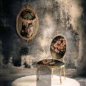 ロマンチックなエーテルのサーモンピンクのムーディーズ花模様 薄葉紙