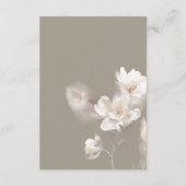 ロマンチックなエーテル中立ベージュフローラ詳細 エンクロージャーカード (裏面)