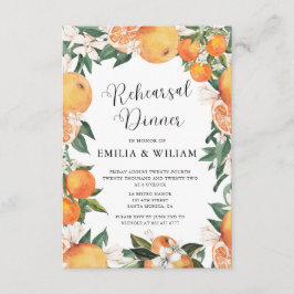 ロマンチックなオレンジのリハーサル前の夜 エンクロージャーカード