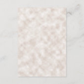 ロマンチックなオレンジラストクリーム秋のフローラ詳細 エンクロージャーカード (裏面)