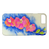 ロマンチックなオレンジ色のピンクの水の色のラン絵画ズ Case-Mate iPhoneケース (裏面(横))