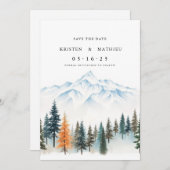 ロマンチックなオンライン山 セーブザデート (正面/裏面)