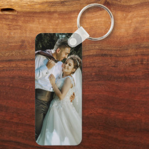 ロマンチックなオーダーメイド結婚式スナップ写真のキーチェーン キーホルダー