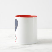 ロマンチックなカスタマイズ可能なアニバーサリーギフト マグカップ (中央)