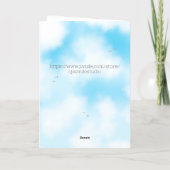 ロマンチックなカスタムネームバレンタイン夫または妻へ カード (裏面)