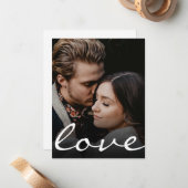 ロマンチックなカスタム写真ラブラスクリプト - ユニークに ノートカード (正面/裏面インサイチュ)