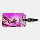 ロマンチックなカップルがタンゴの荷物タグを踊る ラゲッジタグ (正面横)